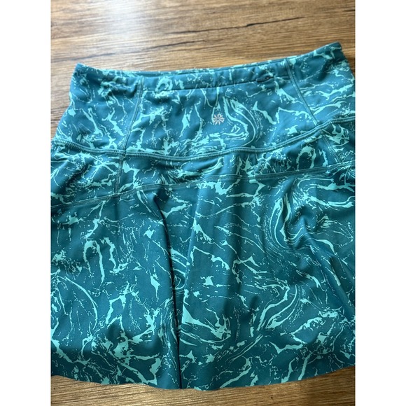 Athleta Ace‎ Print Tennis Skort XS Teal Marble Golf Pickleball Activewear NWOT - Picture 5 of 5